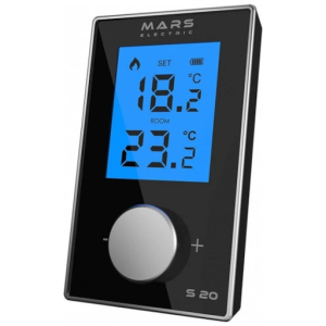 Mars S20 Kablosuz Dijital Oda Termostatı Siyah
