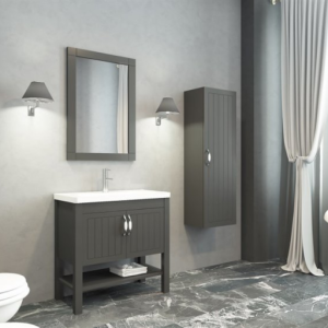Aquanil Helen 80 Cm Banyo Dolabı - Antrasit