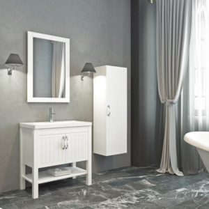 Aquanil Helen 80 Cm Banyo Dolabı - Beyaz